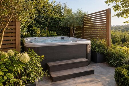 Vasca idromassaggio in giardino: idee per schermarla dagli sguardi