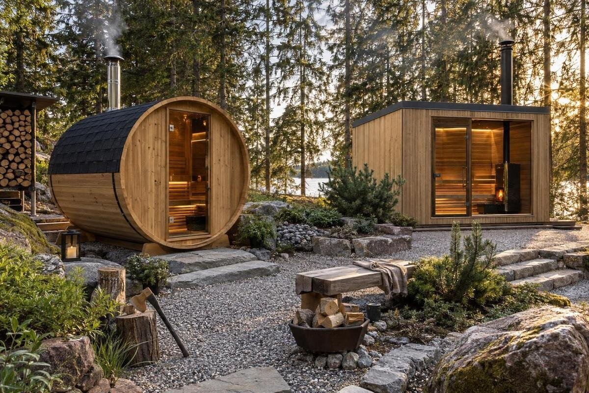 Acquistare una sauna a legna: stufa, canna fumaria e installazione