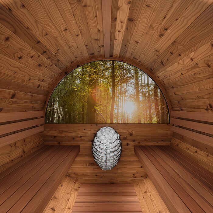 Sauna a botte in legno termico