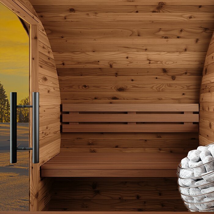 Sauna a botte in legno termico