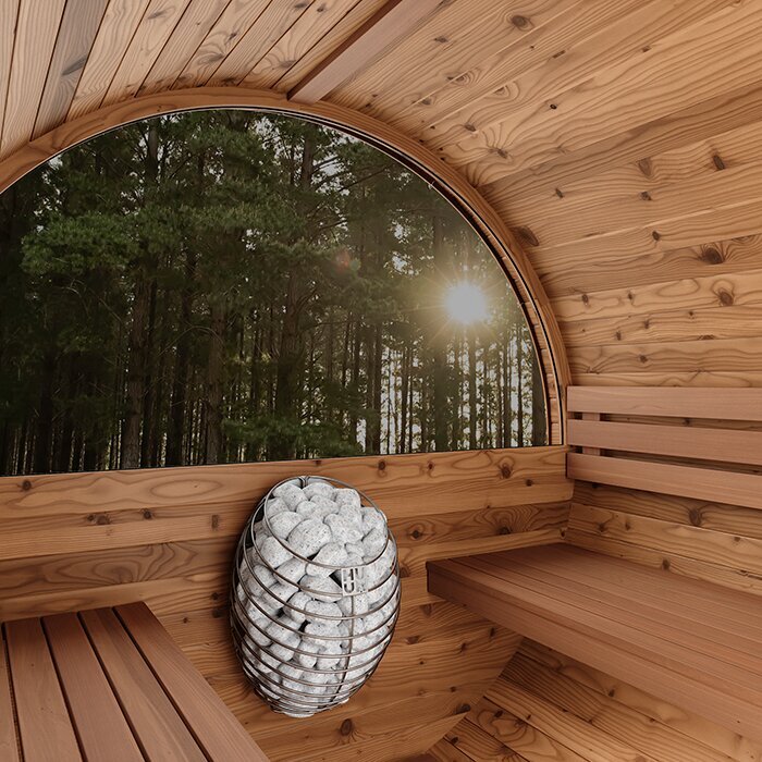 Sauna a botte in legno termico