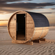 Sauna a botte in legno termico