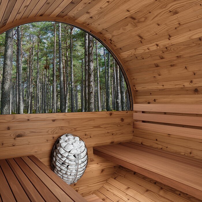 Sauna a botte in legno termico