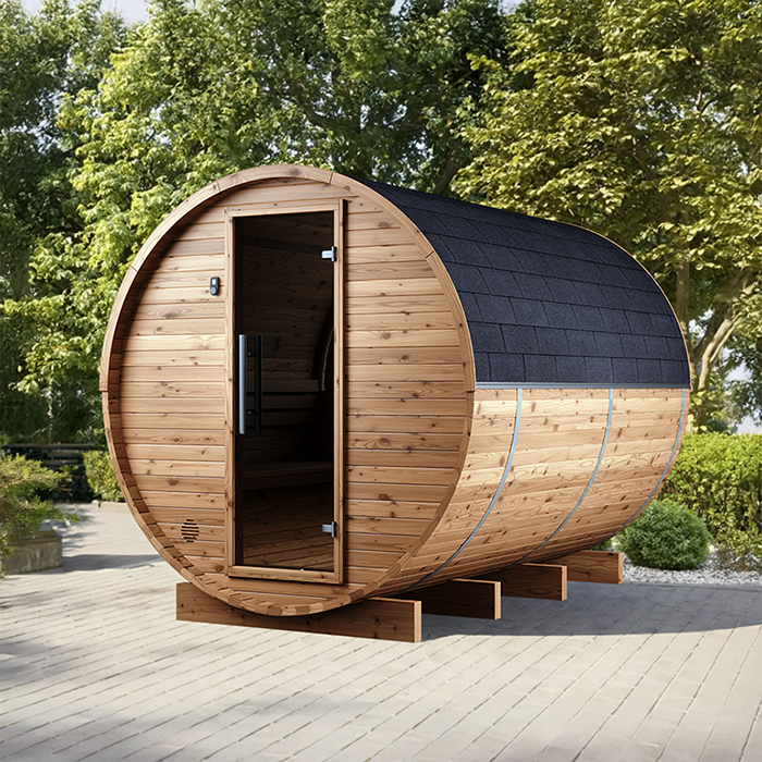 Sauna a botte in legno termico