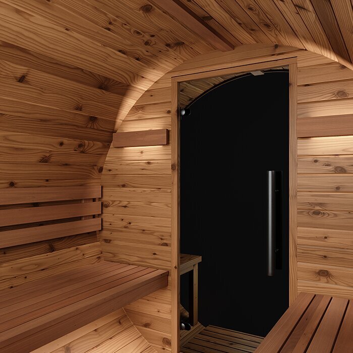 Sauna a botte in legno termico
