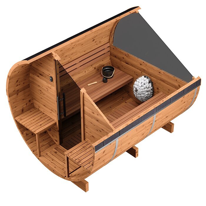 Sauna a botte in legno termico