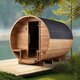 Sauna a botte in legno termico