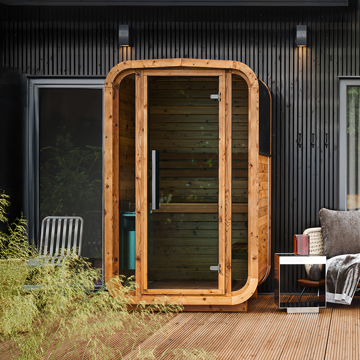 Sauna a botte in legno termico