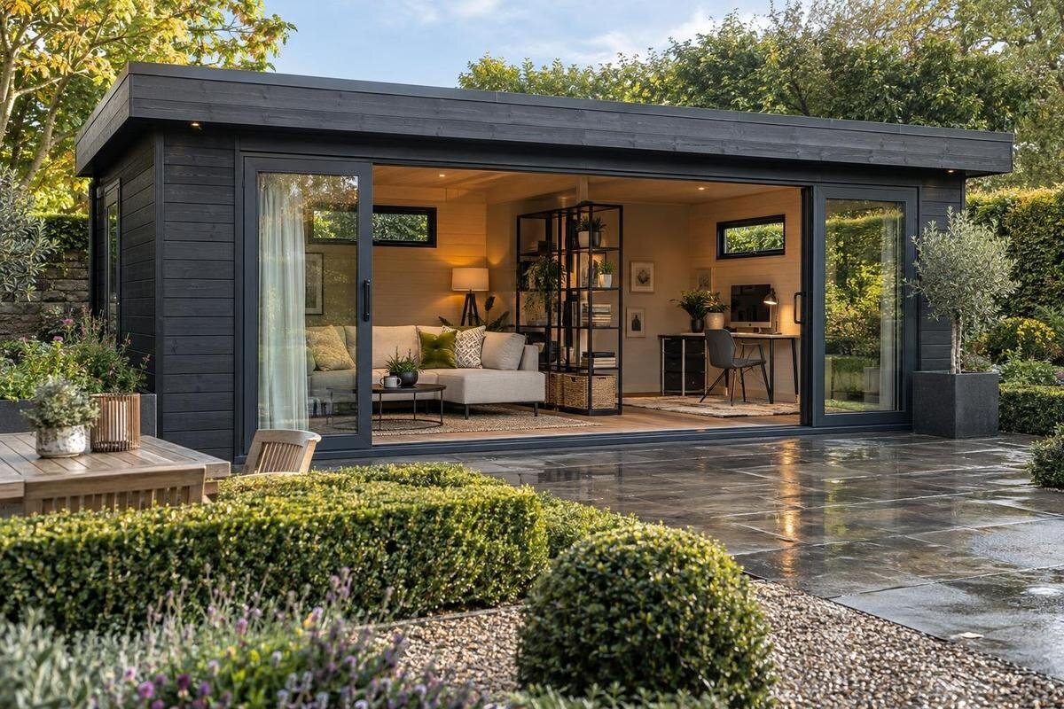 Ein 20–30 m² grosses Gartenhaus in Funktionsbereiche einteilen