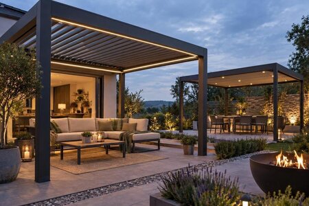Acheter une pergola avec éclairage : penser à son usage en soirée
