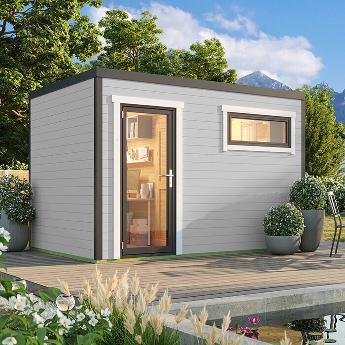 Abri de jardin compact en bois massif - Veltor