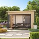 Modano – Abri de jardin moderne à façade vitrée modulable et design nordique