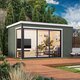 Modano – Abri de jardin moderne à façade vitrée modulable et design nordique