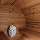 Sauna tonneau en bois thermo-traité
