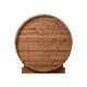 Sauna tonneau en bois thermo-traité
