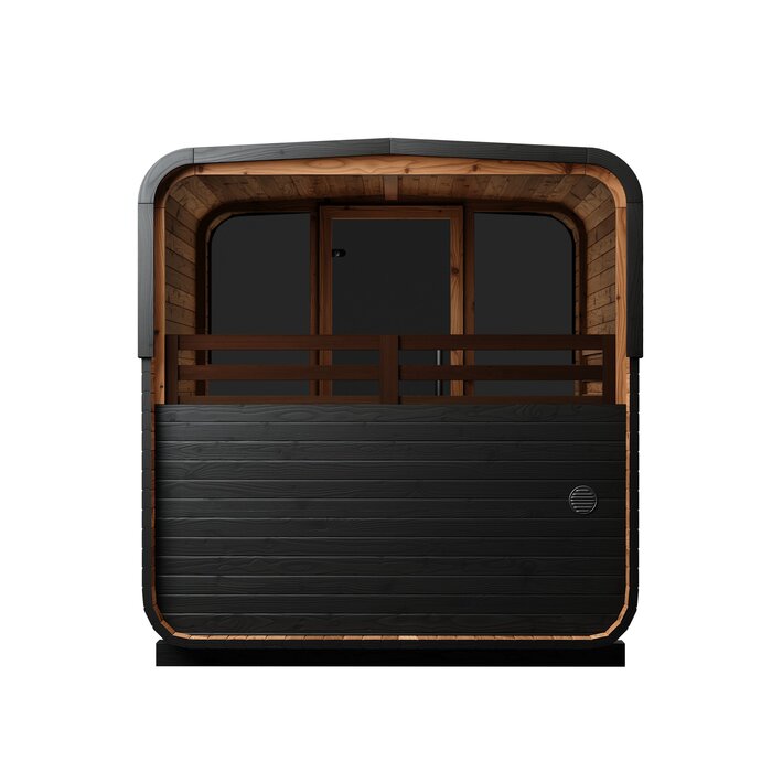 Sauna tonneau en bois thermo-traité