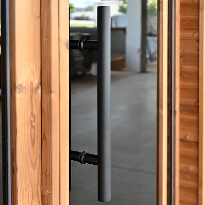 Sauna tonneau en bois thermo-traité