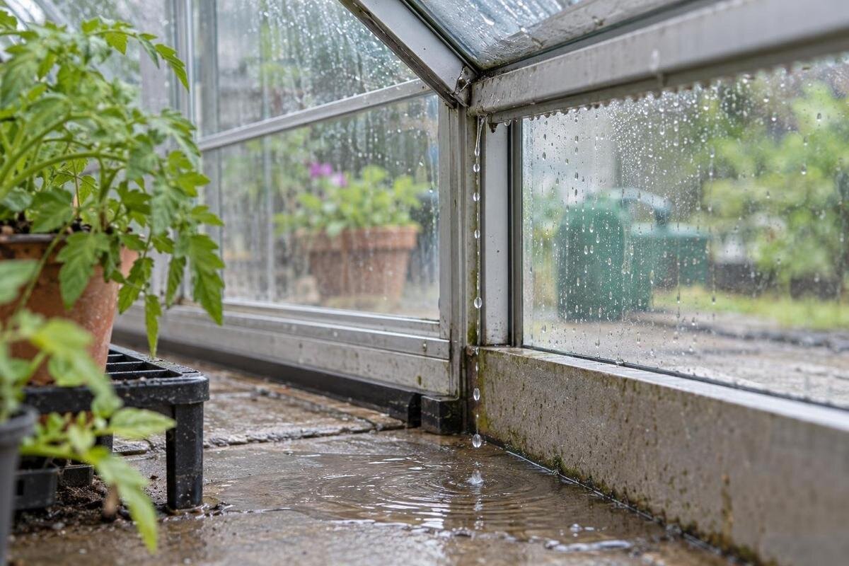 Siltumnīcas noplūde: kā noteikt, vai ūdens nāk no augšas vai apakšas?