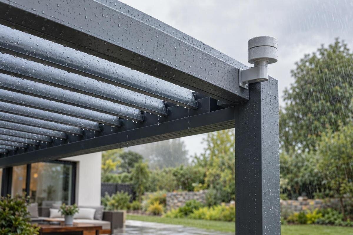Pergolas lietus sensori: ko tie uztver un ko neuztver