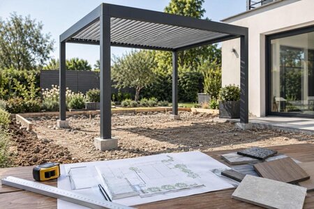 Pergola pirms terases izbūves: kas jāizlemj?