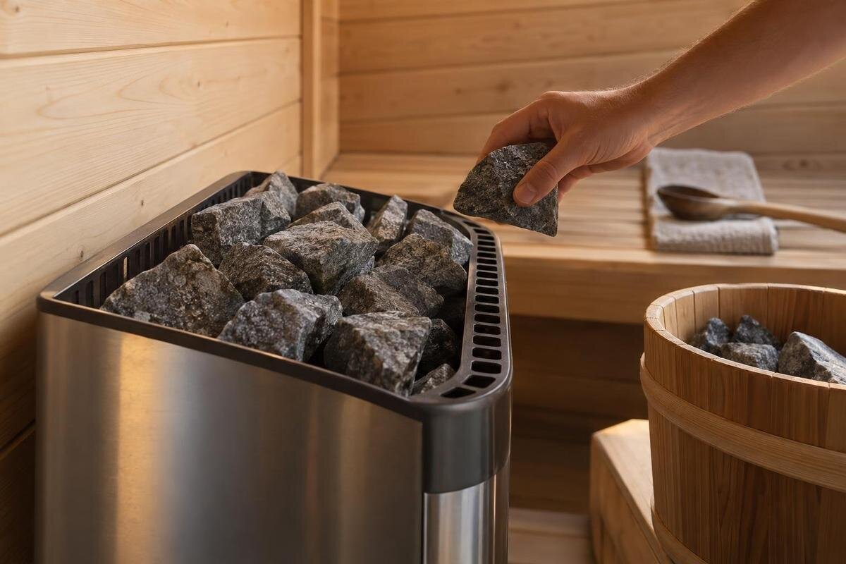 Saunas krāsns akmeņu ietilpība: ko tā ietekmē?