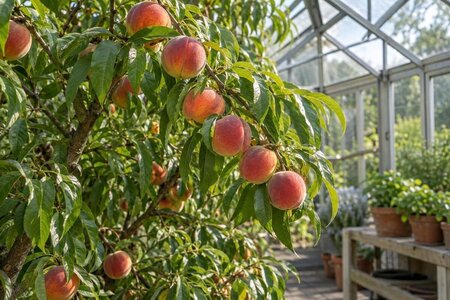 Growing Peaches or Nectarines Under Glass