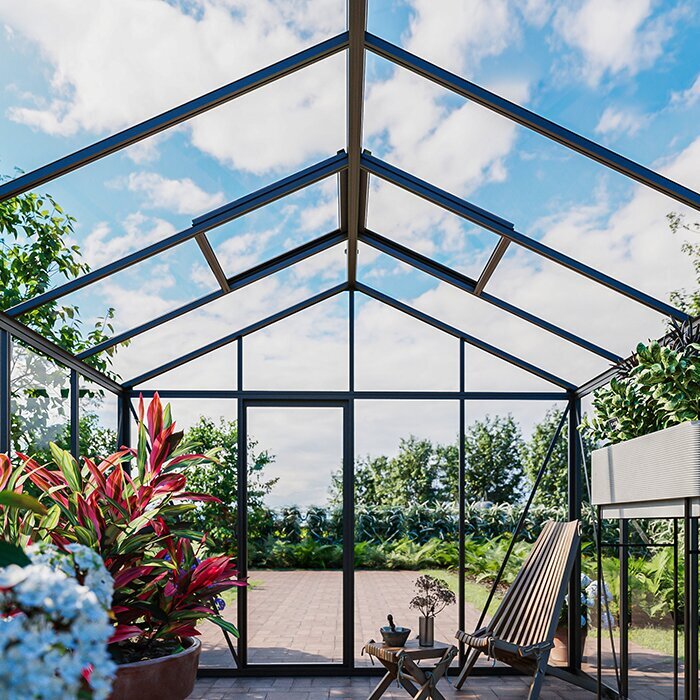 Aluminium Greenhouses with Storage
