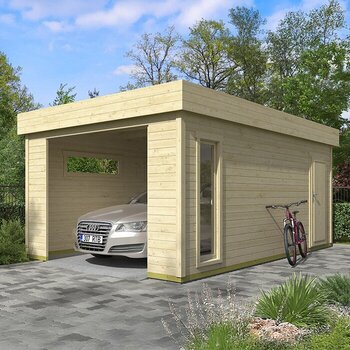 Premium houten garage