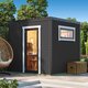 Veltor – Compact houten tuinhuis met tijdloos Scandinavisch design