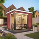 Modano – Modern houten tuinhuis met verstelbare glazen gevel en Scandinavisch design