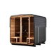 Ton-sauna van thermisch gemodificeerd hout