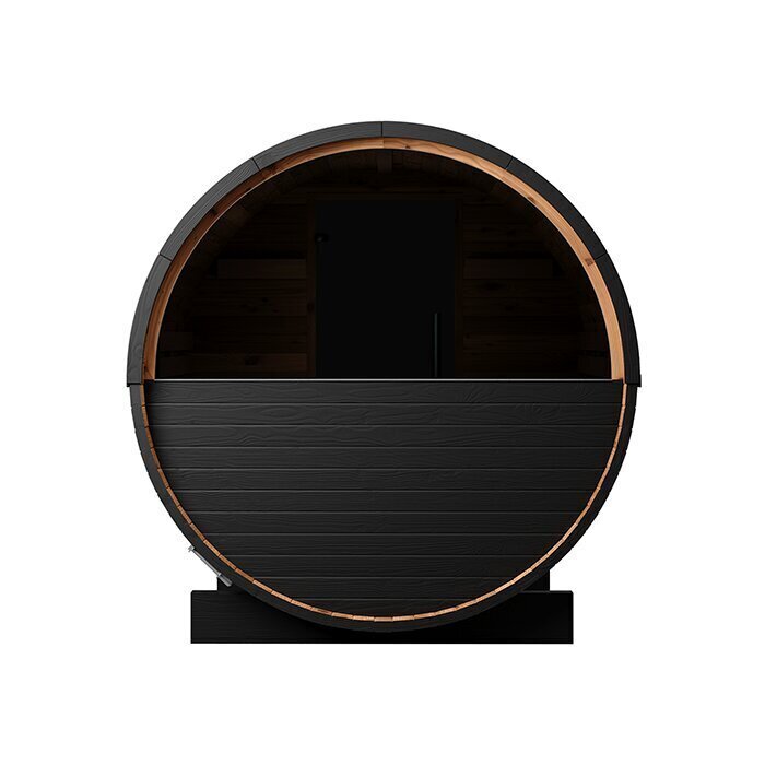 Ton-sauna van thermisch gemodificeerd hout