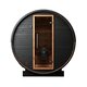Ton-sauna van thermisch gemodificeerd hout