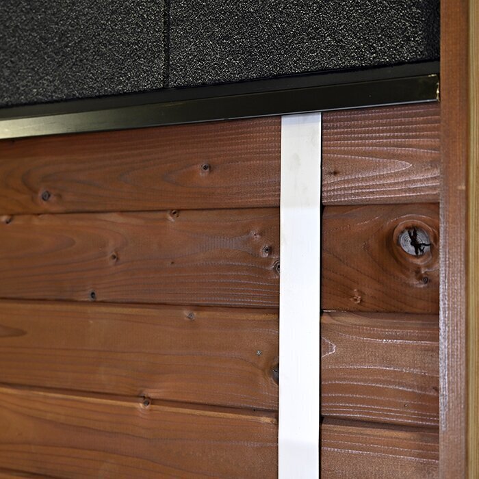 Ton-sauna van thermisch gemodificeerd hout