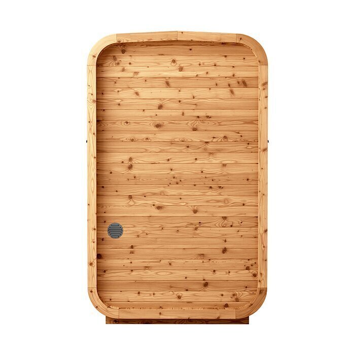 Ton-sauna van thermisch gemodificeerd hout