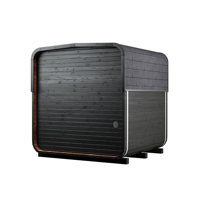 Ton-sauna van thermisch gemodificeerd hout