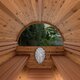 Ton-sauna van thermisch gemodificeerd hout