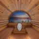 Ton-sauna van thermisch gemodificeerd hout