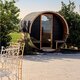 Ton-sauna van thermisch gemodificeerd hout