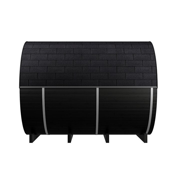 Ton-sauna van thermisch gemodificeerd hout