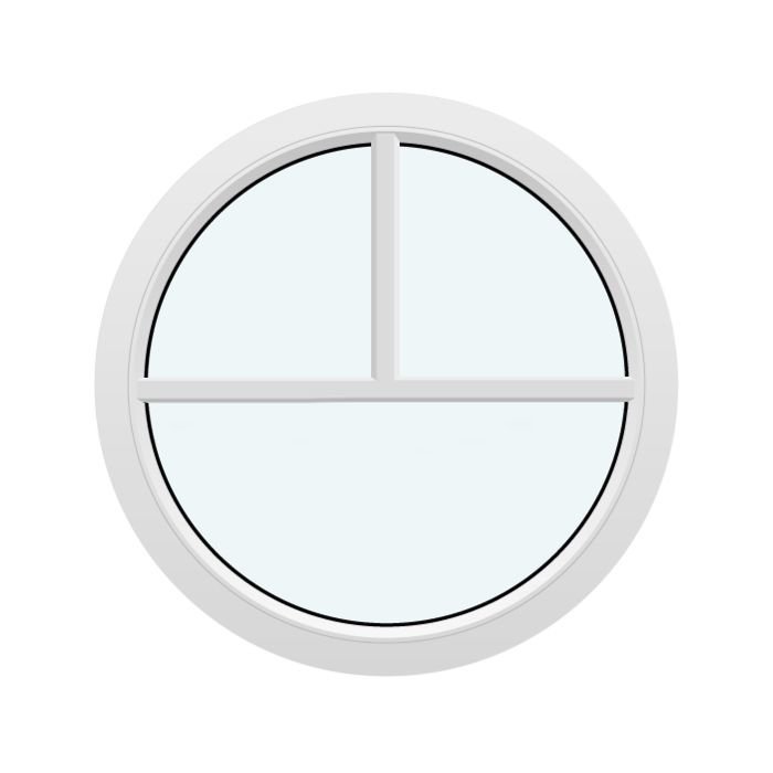 Rond vast raam