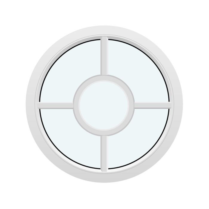 Rond vast raam