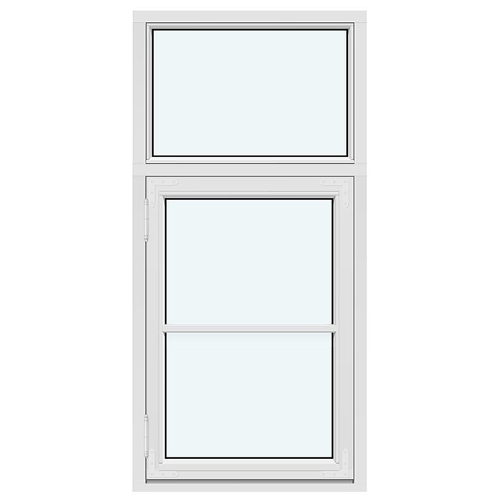 Kombi-draairaam in historische stijl, naar buiten draaiend