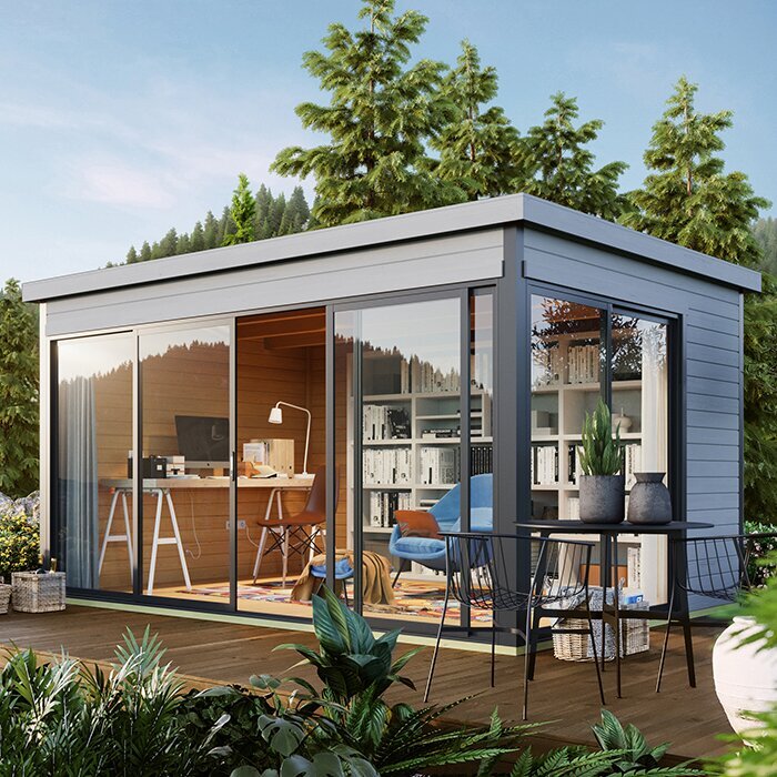 Tuinhuis Verdana “1” – Scandinavisch design en natuurlijke elegantie voor uw tuin