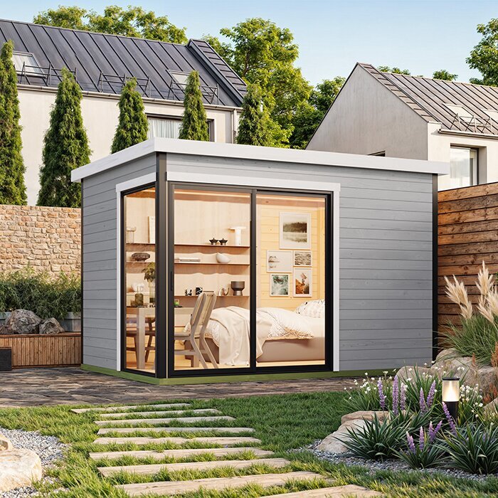 Modano – Moderne Hagehus i Tre med Fleksibel Glassfasade og Nordisk Design