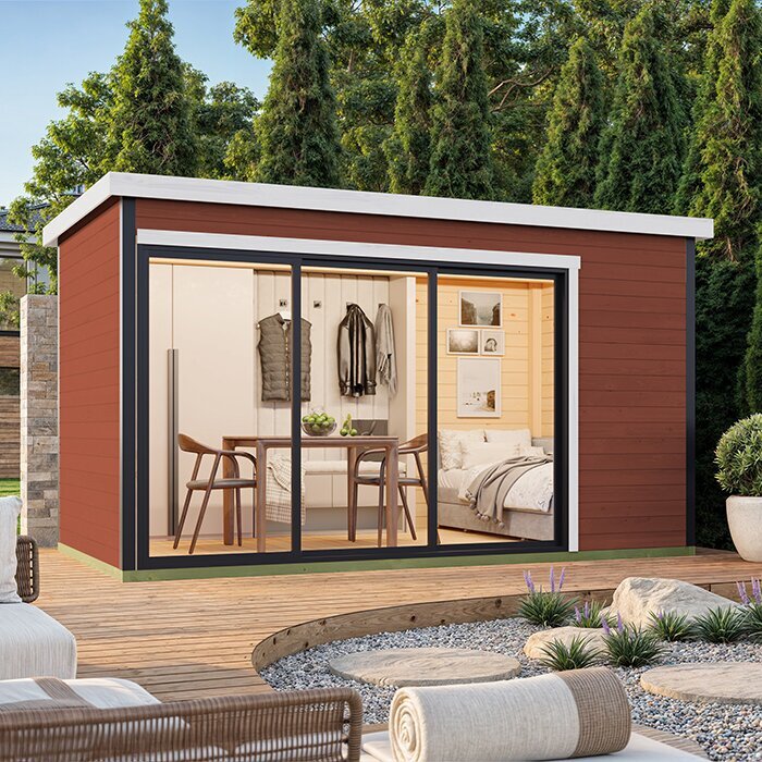 Modano – Moderne Hagehus i Tre med Fleksibel Glassfasade og Nordisk Design