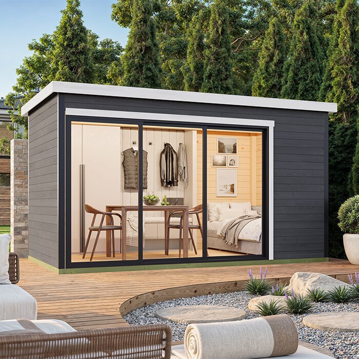 Modano – Moderne Hagehus i Tre med Fleksibel Glassfasade og Nordisk Design