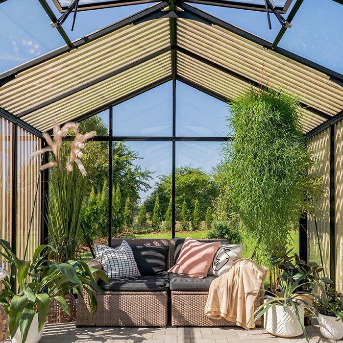 Drivhus i aluminium Accoya Fusion