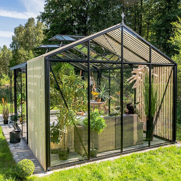 Drivhus i aluminium Accoya Fusion