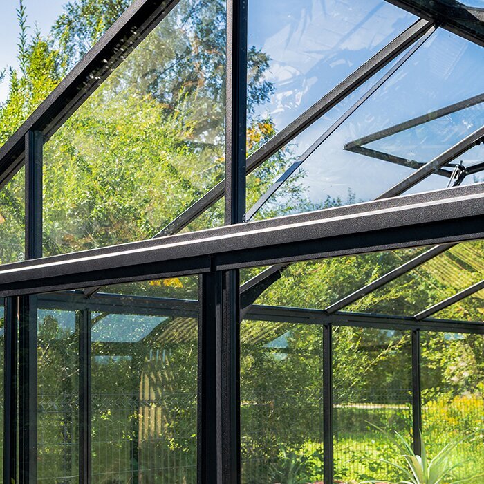 Drivhus i aluminium Accoya Fusion